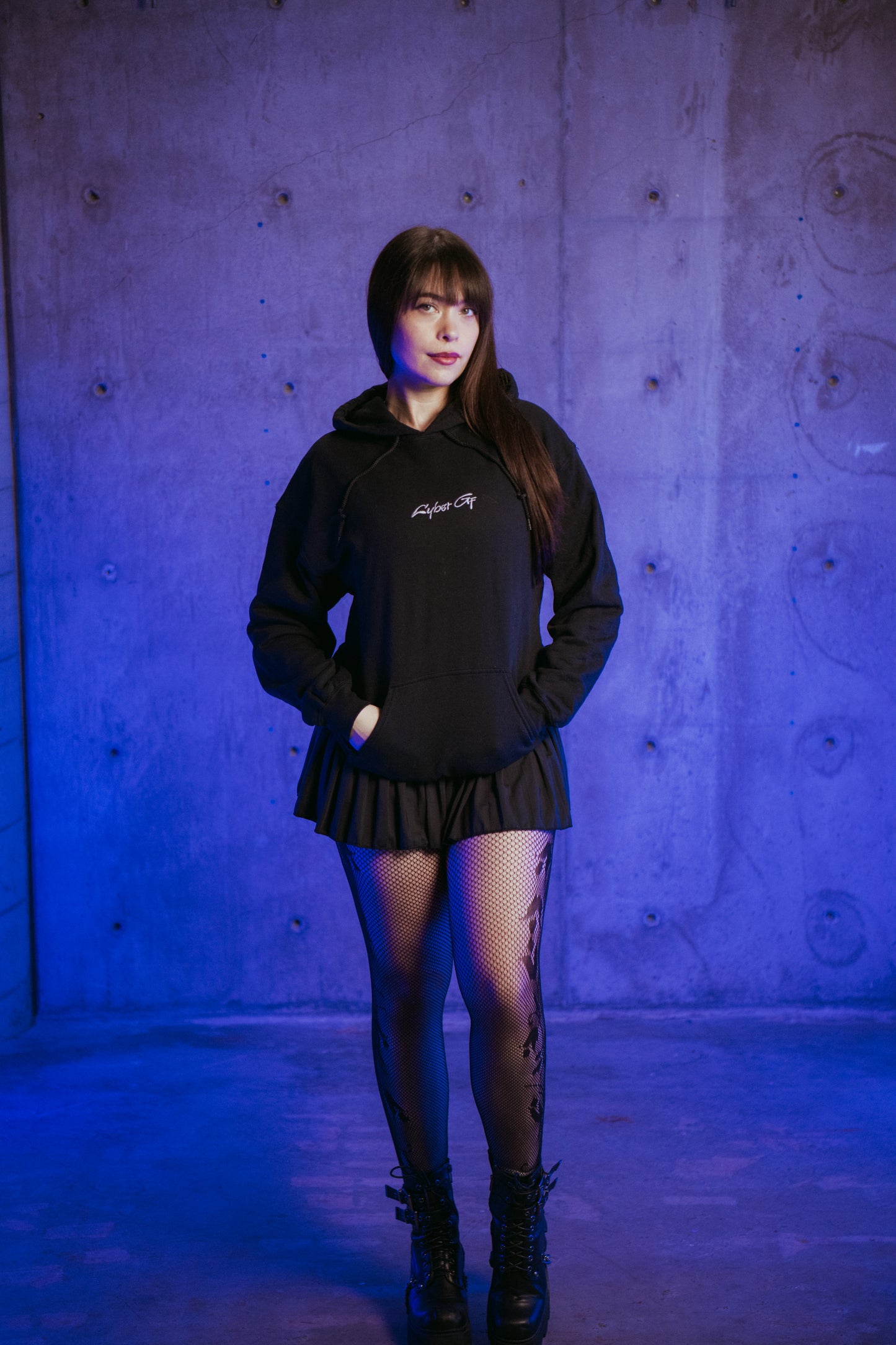 Black Interface Unisex Hoodie