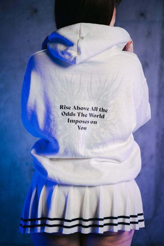 White Interface Unisex Hoodie