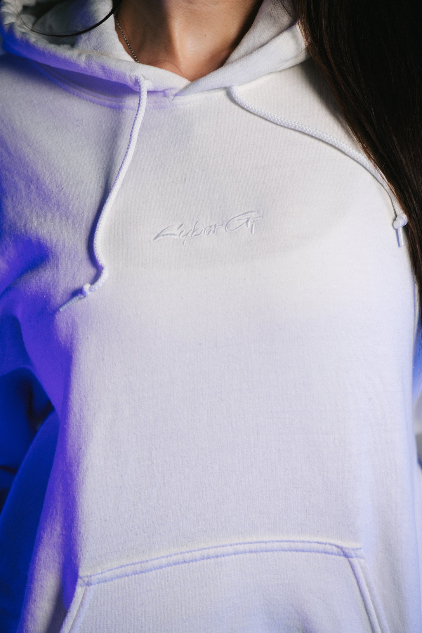 White Interface Unisex Hoodie