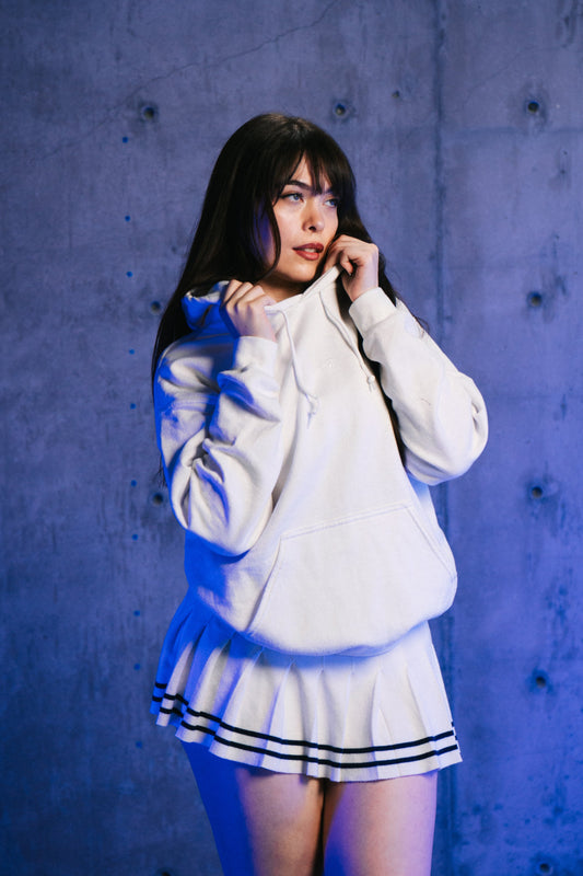White Interface Unisex Hoodie